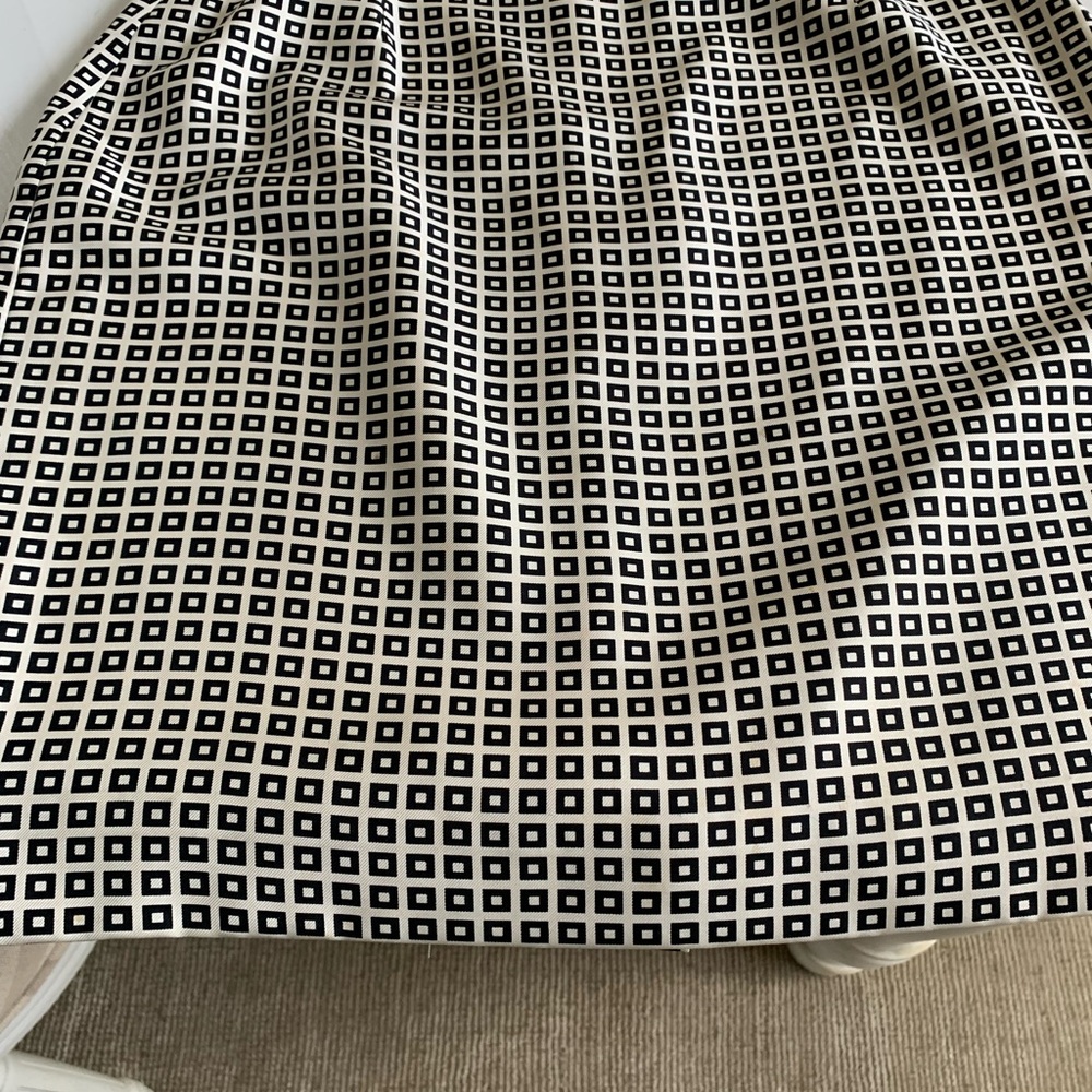 Chic Black and White Checkered Skirt